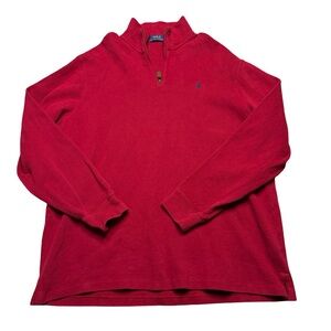 🔴 Polo Ralph Lauren Quarter Zip Pullover Sweatshirt Men’s XXL 🔴